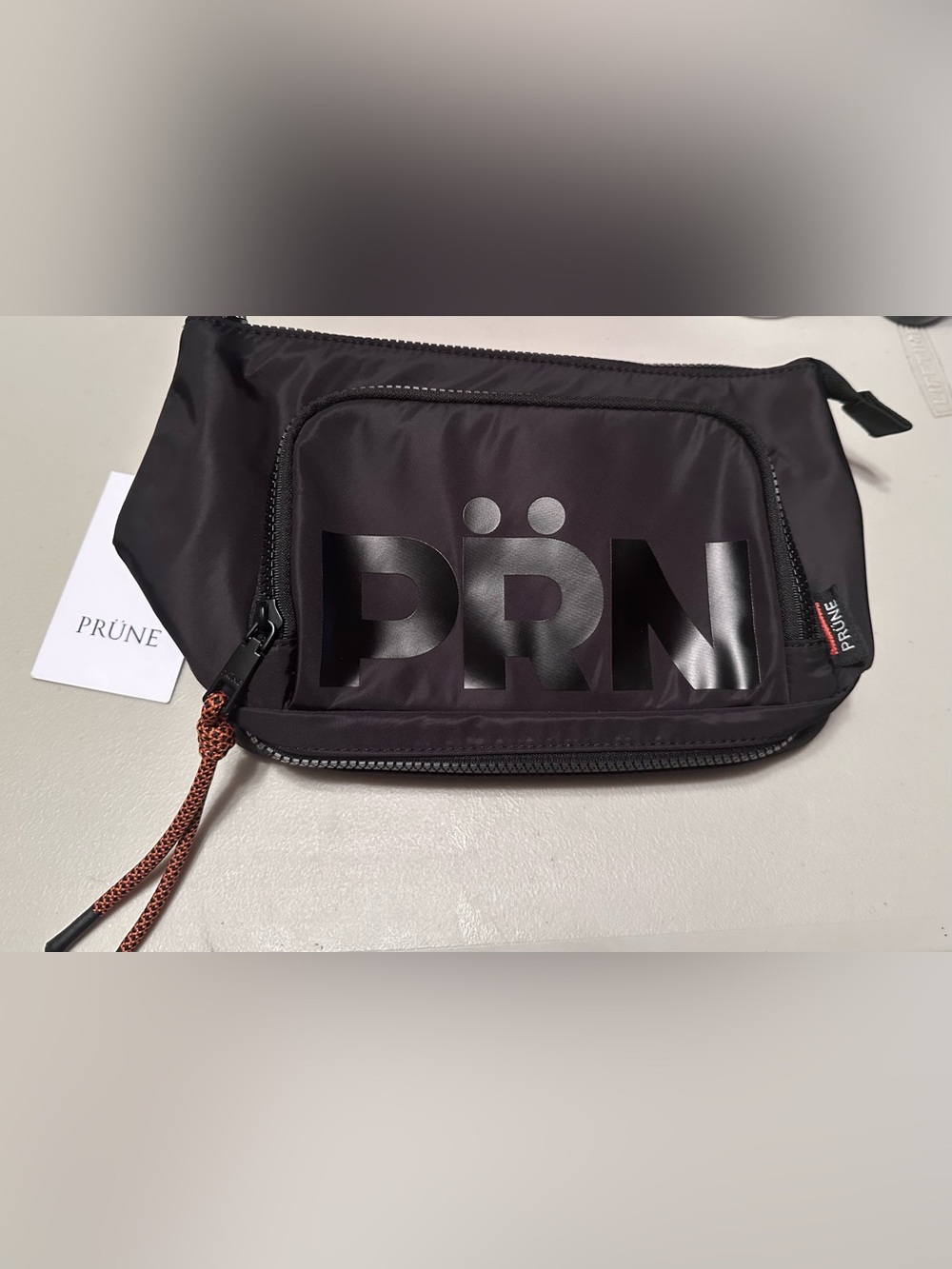 Prüne brand black nylon cosmetic bag NEW! - Picture 2 of 11